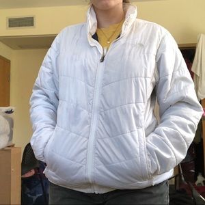 White Northface Windbreaker